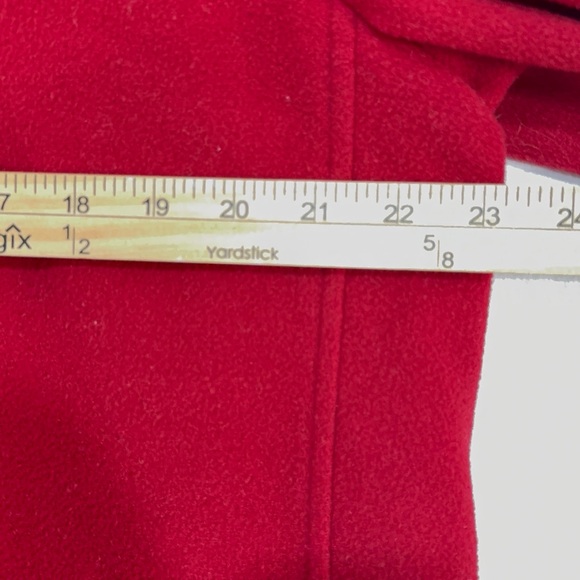 Red Wool Blend Pea Coat Button Down Jacket Women’s‎ 16 - Picture 6 of 8